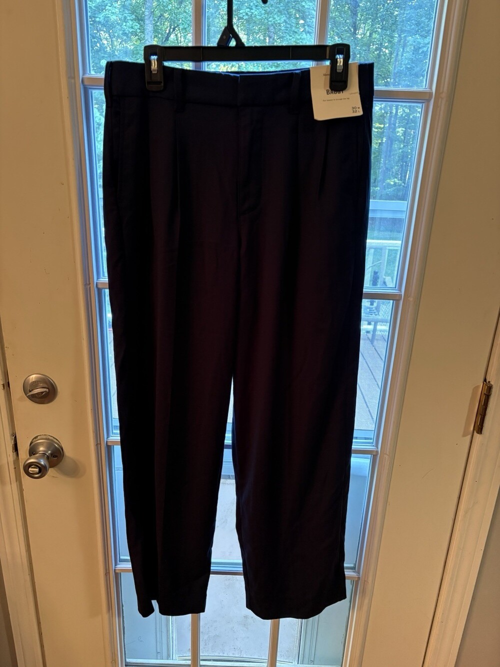 Abercrombie & Fitch Women’s Baggy Dress Pants Navy 30x32 NWT Trousers